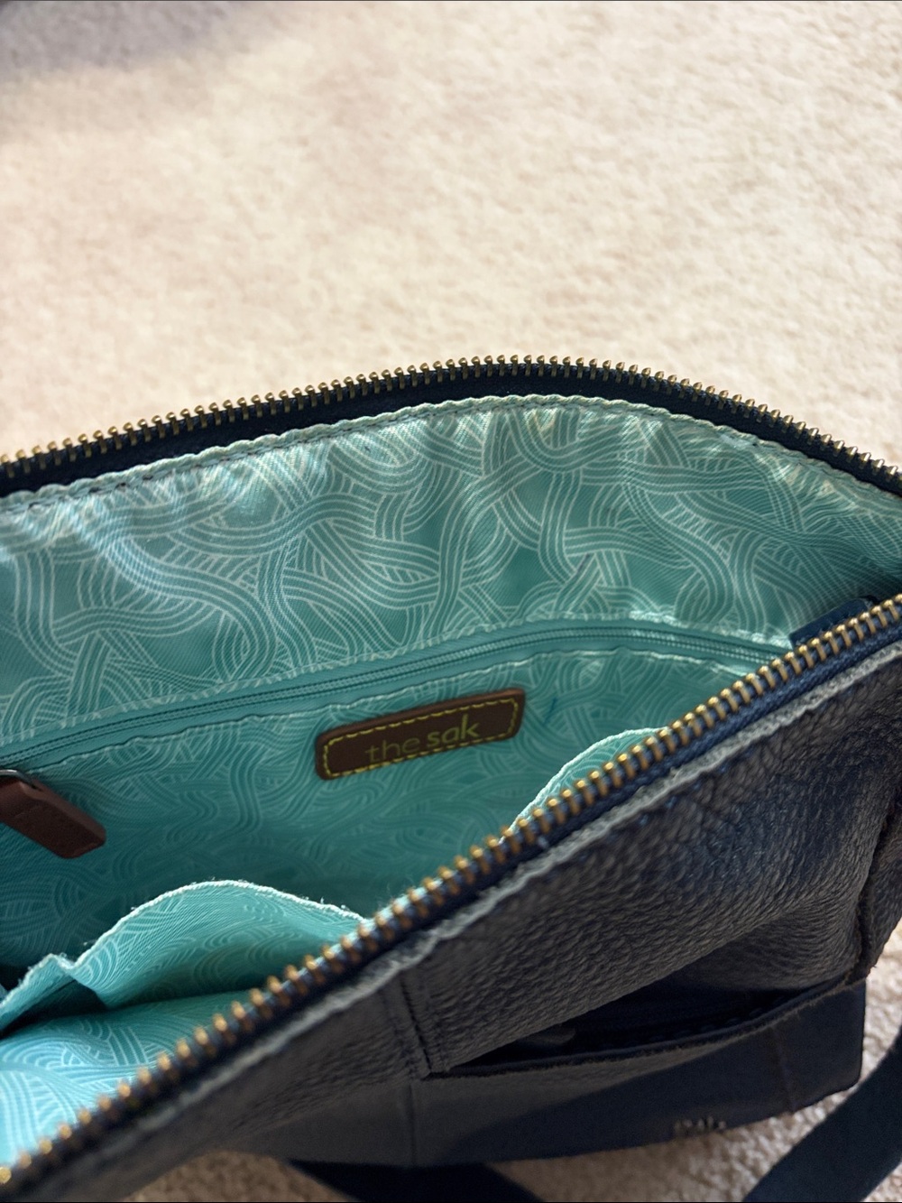 The Sak Blue Pebbled Crossbody Bag - Picture 6 of 6